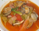 あさりと春野菜のトマト煮込み作り方10写真