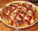 チキンとポテトのトマト焼き作り方9写真