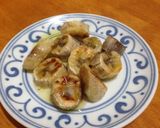 焼きバナナ オリーブをかけながら作り方3写真