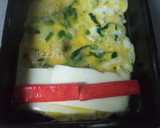 ほうれん草とシラスとカニカマの卵焼き作り方3写真