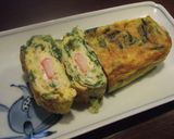ほうれん草とシラスとカニカマの卵焼き作り方5写真