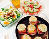 長芋とスパムのチーズ重ね焼き作り方7写真