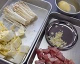 チキンと白菜の簡単クリームスパゲティ☆作り方1写真
