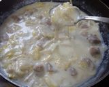 チキンと白菜の簡単クリームスパゲティ☆作り方7写真