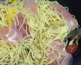 生ハムとしめじのバジルペペロンチーノ作り方6写真