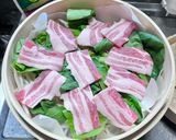 今日の晩御飯！野菜と豚バラの蒸籠蒸し作り方7写真
