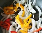 かき菜と新玉ねぎの彩り春パスタ作り方3写真