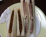 我が家の納豆の食べ方‥サンドイッチ♪作り方2写真