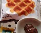 プルーンピューレとチーズでホットワッフル作り方1写真