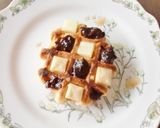 プルーンピューレとチーズでホットワッフル作り方3写真