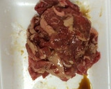 牛肉とにんにくの芽のオイスターソース炒め作り方1写真