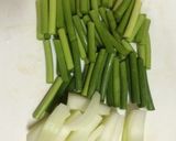牛肉とにんにくの芽のオイスターソース炒め作り方2写真