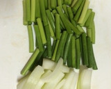 牛肉とにんにくの芽のオイスターソース炒め作り方2写真