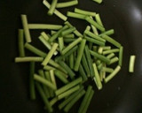 牛肉とにんにくの芽のオイスターソース炒め作り方3写真