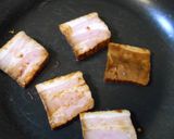 味噌漬けベーコンのチーズ焼き作り方2写真
