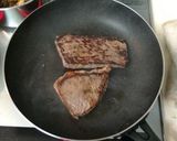 洋食屋さんの牛ステーキ丼作り方4写真