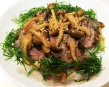 洋食屋さんの牛ステーキ丼作り方6写真