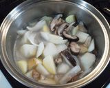 新じゃがと根菜の煮物作り方4写真