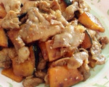 かぼちゃと豚肉の甘辛炒め作り方5写真