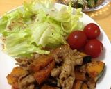 かぼちゃと豚肉の甘辛炒め作り方6写真