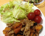 かぼちゃと豚肉の甘辛炒め作り方6写真