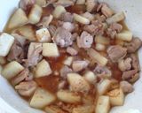 ヨシダソースで簡単♪鶏肉と大根の煮物作り方5写真