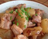 ヨシダソースで簡単♪鶏肉と大根の煮物作り方6写真