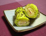 お弁当に＊キャベツとハムのゆかり巻き作り方5写真