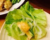 レンジで簡単！蒸し鶏のレタスラップ作り方5写真