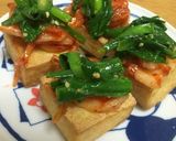 即席おつまみ＊厚揚げのニラキムチ作り方4写真
