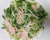 冷凍うどんで水菜とハム炒めのせ温うどん作り方10写真