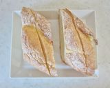 アボカドと焼鮭ディップのバケットサンド作り方1写真