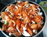 鮭とキムチのスタミナ満点ちゃんちゃん焼き作り方5写真