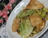 柔らか～い鶏胸とキャベツのはちみつ生姜焼作り方8写真