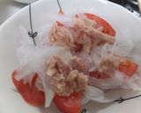 簡単♪新玉ねぎとトマトのサラダ～ツナ～作り方4写真