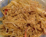 大根の皮と鶏挽肉のきんぴら風作り方4写真