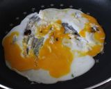 ランチ野蒜（青ねぎ）卵のそば粉お好み焼き作り方5写真