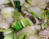 イカ一夜干しと白菜の塩麹バター炒め作り方5写真