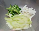 セロリときゅうりと蒲鉾のサラダ作り方1写真