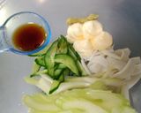 セロリときゅうりと蒲鉾のサラダ作り方3写真