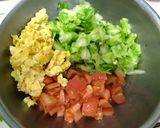 キャベツ＆トマト＆卵の彩りサラダ作り方5写真