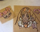 プリキュアキュアエースのキャラケーキ❤️作り方3写真