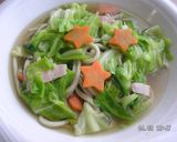 めっけもん♪春のスープパスタ風うどん作り方5写真
