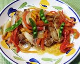 カラーピーマンたっぷりのせたチキンソテー作り方5写真