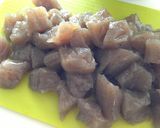お腹満足♪コンニャクと茄子の炒め物作り方2写真