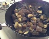 お腹満足♪コンニャクと茄子の炒め物作り方4写真
