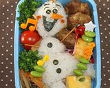 アナと雪の女王「オラフ」簡単キャラ弁当作り方4写真