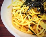 カルボナーラ風高菜パスタ作り方5写真