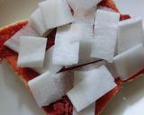 大根×コンビーフの和ピザトースト作り方4写真