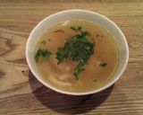 sopa de ajo y pollo作り方5写真